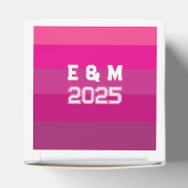 Maßgeschneiderte Monogramm und Jahr Geschenkschachtel (Oben)