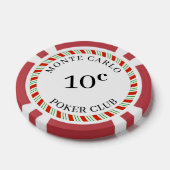 Maßgeschneiderte Monte Carlo Smooth 10 Cent 14 Gra Pokerchips (Einzeln)