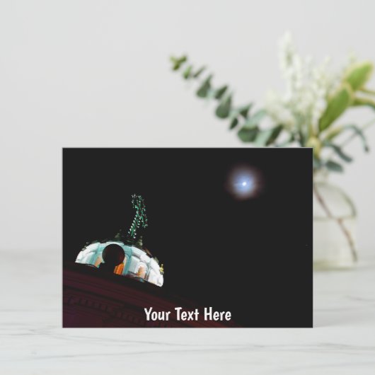 Maßgeschneiderte Moon & Cross, Quito, Ecuador-Kart (Stehend Vorderseite)