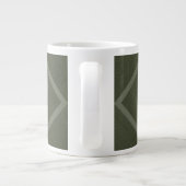 Maßgeschneiderte Moos Green Moderne Tasse (Rückseite)