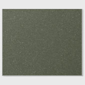 Maßgeschneiderte Moosgrün-Speckling-Wrap Geschenkpapier (Flach)