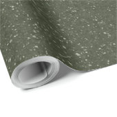 Maßgeschneiderte Moosgrün-Speckling-Wrap Geschenkpapier (Rolleneckpunkt)