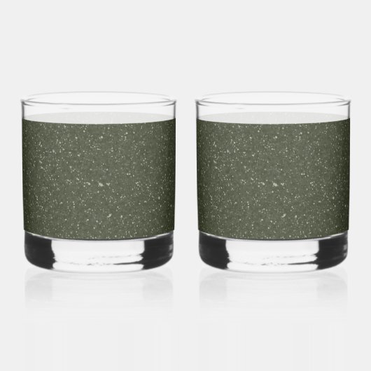 Maßgeschneiderte Moosgrüne Speckgläser (2 Stk.) Whiskyglas (Vorderseite)