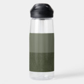 Maßgeschneiderte Moosgrüne Strahlflasche Trinkflasche (Rückseite)