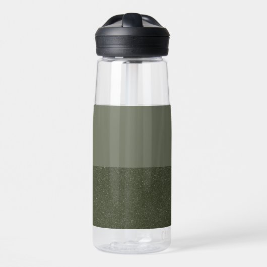 Maßgeschneiderte Moosgrüne Strahlflasche Trinkflasche (Vorne)