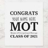 Maßgeschneiderte MOT Wine Flaschen Etiketten (Einzelnes Label)