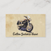 Maßgeschneiderte Motorradreparaturteile Visitenkarte (Rückseite)