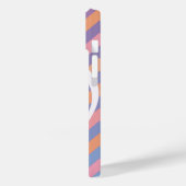 Maßgeschneiderte Musikanzeige und Zickzack Case-Mate iPhone Hülle (Rückseite / Links)