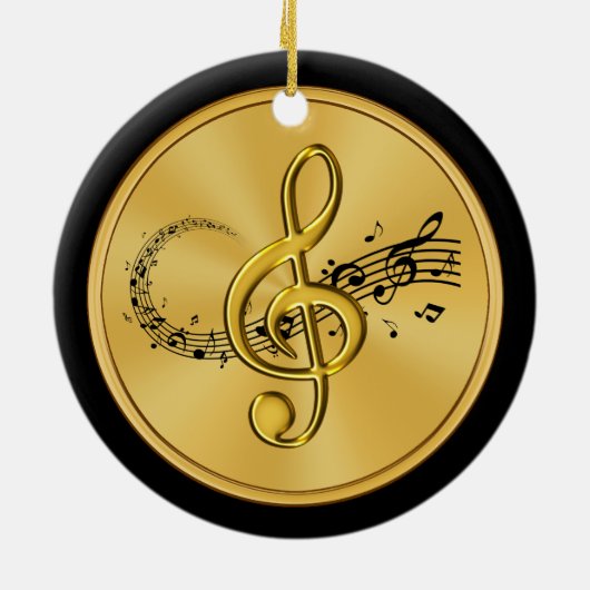 Maßgeschneiderte Musiknote Ornamente BULK oder Kau (Hinten)