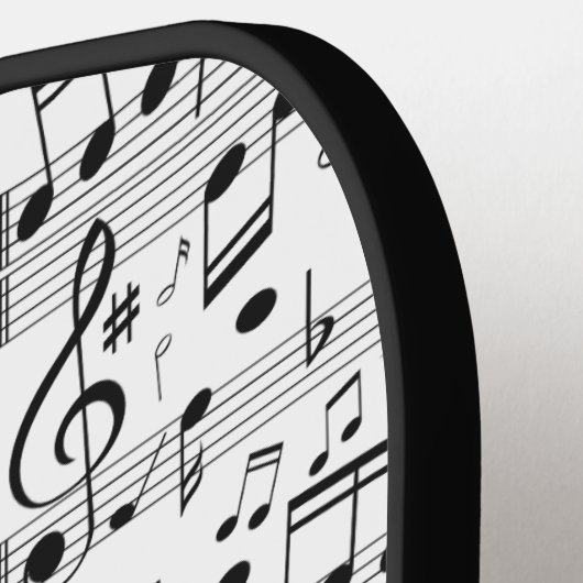 Maßgeschneiderte Musiknotizen Pickleball Schläger (Linke Seite)