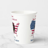 Maßgeschneiderte "Naturalized Citizen Foto USA Fla Pappbecher (Links)