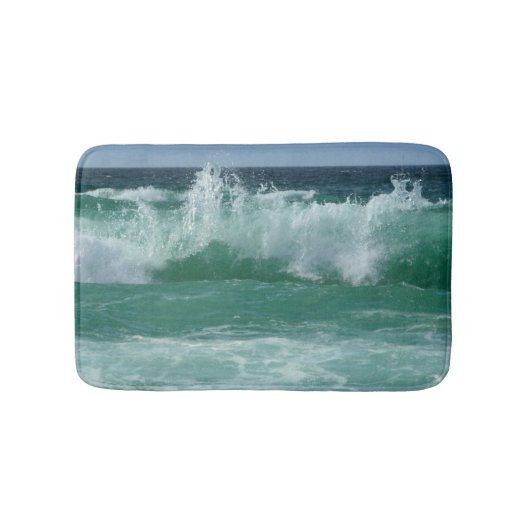 Maßgeschneiderte Naturelebene Seascape Beach Waves Badematte (Vorderseite)