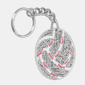 Maßgeschneiderte Netball Team Akryllische Schlüsse Schlüsselanhänger (Vorderseite links)