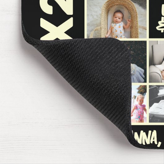 Maßgeschneiderte Neujahrskollage 14 Mousepad (Ecke)