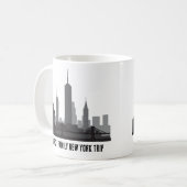 Maßgeschneiderte New Yorker Trip Skyline-Statue de Kaffeetasse (Vorderseite Links)