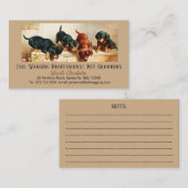 Maßgeschneiderte, Niedliche Dackel Visitenkarte (Vorne/Hinten)