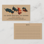 Maßgeschneiderte, Niedliche Dackel Visitenkarte (Vorne/Hinten)