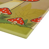 Maßgeschneiderte Niedliche Mushroom Glashütte Schneidebrett (Ecke)
