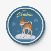 Maßgeschneiderte Niedliche Weihnachtspapiertafel Pappteller (Vorderseite)