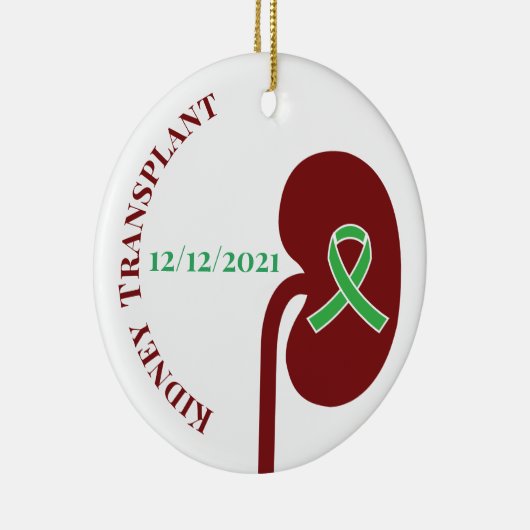 Maßgeschneiderte Nierentransplantation Keramik Ornament (Rechts)