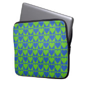 Maßgeschneiderte Notebook-Ärmel für das blaue/Limo Laptopschutzhülle (Vorderseite Links)