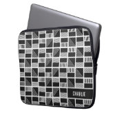 Maßgeschneiderte Notebook-Ärmel für geometrische Q Laptopschutzhülle (Vorderseite Links)