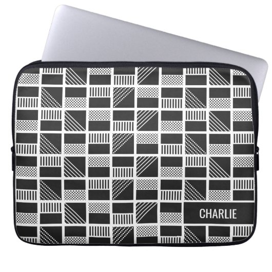 Maßgeschneiderte Notebook-Ärmel für geometrische Q Laptopschutzhülle (Vorderseite)