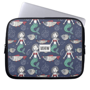 Maßgeschneiderte Notebook-Ärmel für Mermaid Patter Laptopschutzhülle