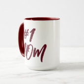Maßgeschneiderte Nummer 1 Mama Vintag Personalisie Tasse (Vorderseite Links)
