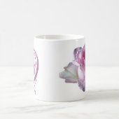 Maßgeschneiderte Odettenbezeichnung monogramm Rosa Kaffeetasse (Mittel)