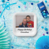 Maßgeschneiderte Opa-Foto-Papierplatte Pappteller (Party)