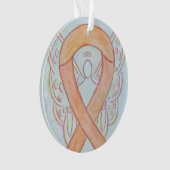Maßgeschneiderte Ornamente für das Peach Awareness (Vorderseite)