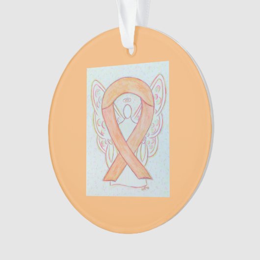 Maßgeschneiderte Ornamente für das Peach Awareness (Vorderseite)