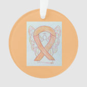 Maßgeschneiderte Ornamente für das Peach Awareness (Vorderseite)