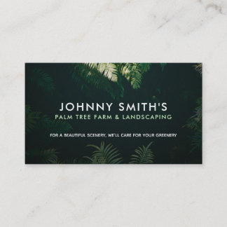 Maßgeschneiderte Palm Tree Farm Business Cards Visitenkarte