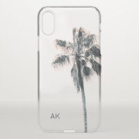 Maßgeschneiderte Palm Tree iPhone X Gehäuse - klar