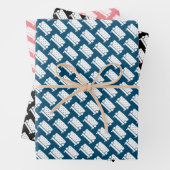 Maßgeschneiderte Papierfolien mit Möbeldesign Geschenkpapier Set (Beispiel)