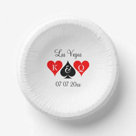 Maßgeschneiderte Papierschüsseln für Las Vegas Hoc Pappteller (Vorderseite)
