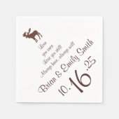 Maßgeschneiderte Papierservietten (Vorderseite)