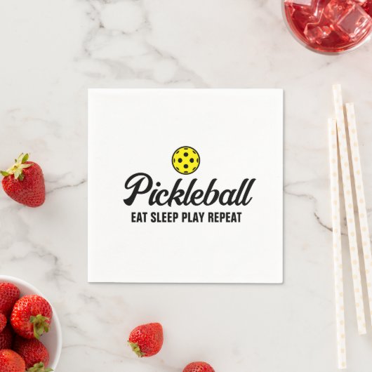 Maßgeschneiderte Papierservietten für Pickleball G (Beispiel)