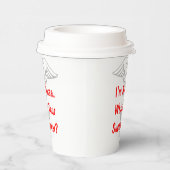 Maßgeschneiderte Papiertücher für den Abschluss vo Pappbecher (Rechts)