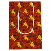 Maßgeschneiderte Papiertüte mit Lebkuchen Mittlere Geschenktüte (Rückseite)