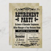 Maßgeschneiderte Party Einladungen für Vintage Län (Vorne/Hinten)