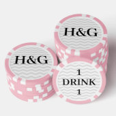 Maßgeschneiderte Party Poker Chips für 1 Gratisget (Stapel)