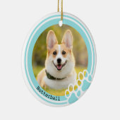 Maßgeschneiderte Pawprint-Stifte Keramik Ornament (Rechts)