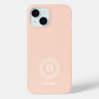 Maßgeschneiderte Peach Monogram Phone Case