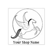Maßgeschneiderte Pegasus-Kleinunternehmen Gummistempel (Prägung)