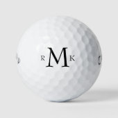 Maßgeschneiderte Personalisiert Serif-Monogram-Gol Golfball (Vorderseite)