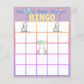 Maßgeschneiderte Personalisierte Baby-Duschbingo-K Flyer (Hinten)