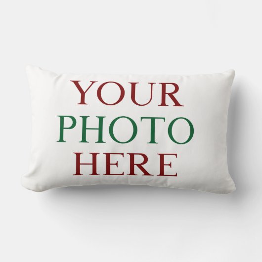Maßgeschneiderte Personalisierte Foto-Doppelseiten Lendenkissen (Vorderseite)